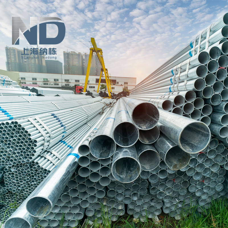 ASTM A53 Round Galvanized Steel Tubes Gi Welded ERW Pipes Mild