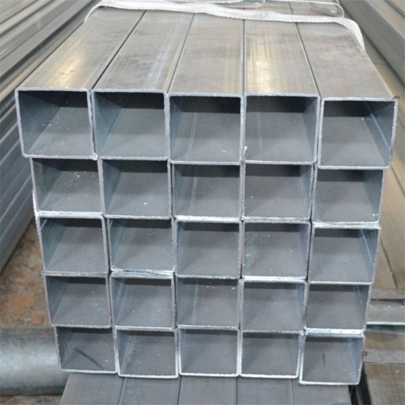 Light Zinc Coating 40g - 120g Pre Galvanized Square Steel Tube Q195 Q235 Q345