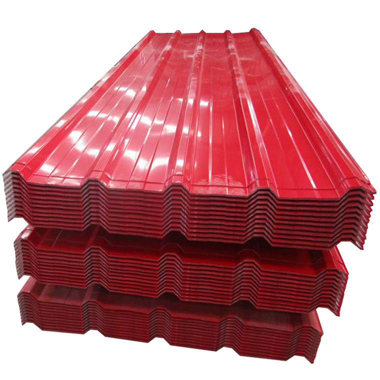 Zinc Painted Roofing Corrugated Sheet Metal Colorful PPGI Corrugated Steel Plate