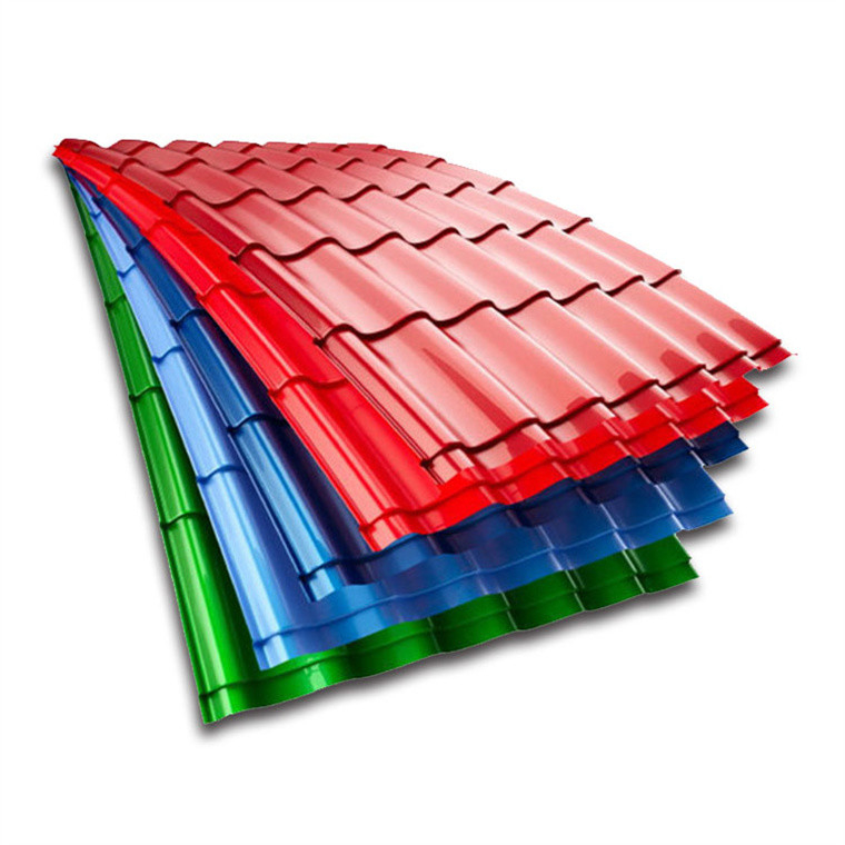 Zinc Painted Roofing Corrugated Sheet Metal Colorful PPGI Corrugated Steel Plate