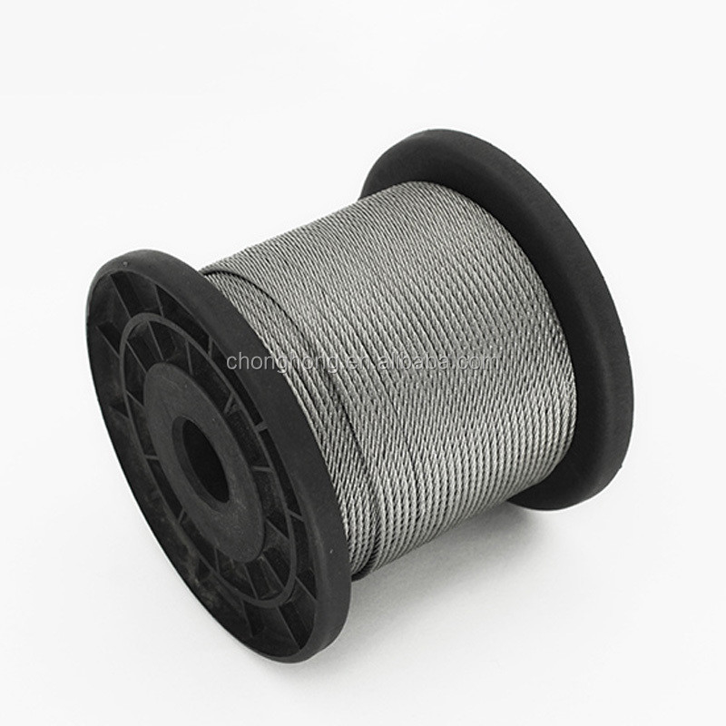 304 316 1mm - 90mm Stainless Steel Wire Rope Customized Free Length