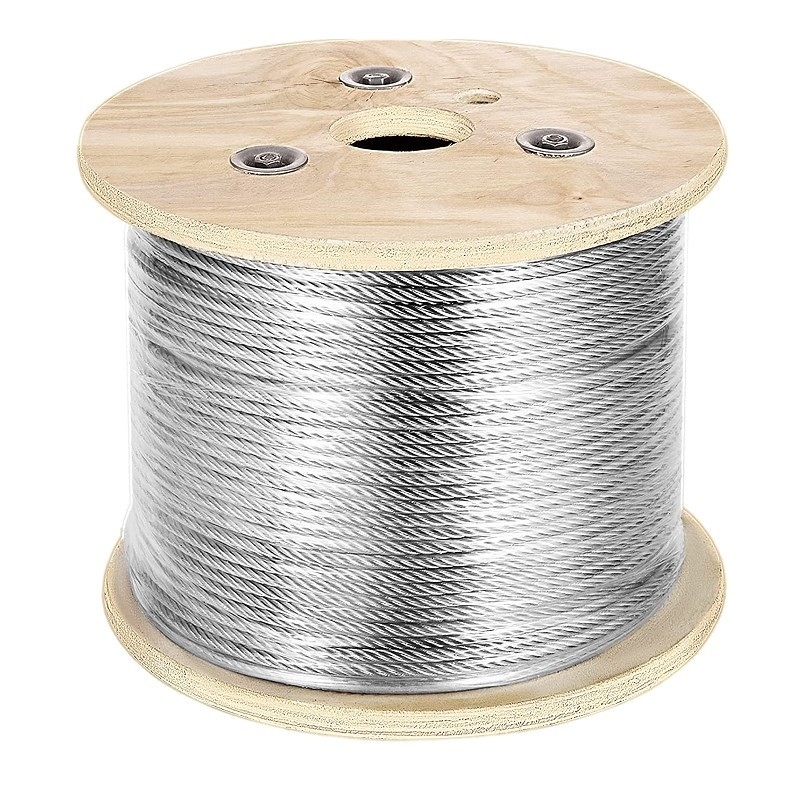 Galvanized Stainless Steel Wire Rope DX51D 0.3mm - 120mm OD
