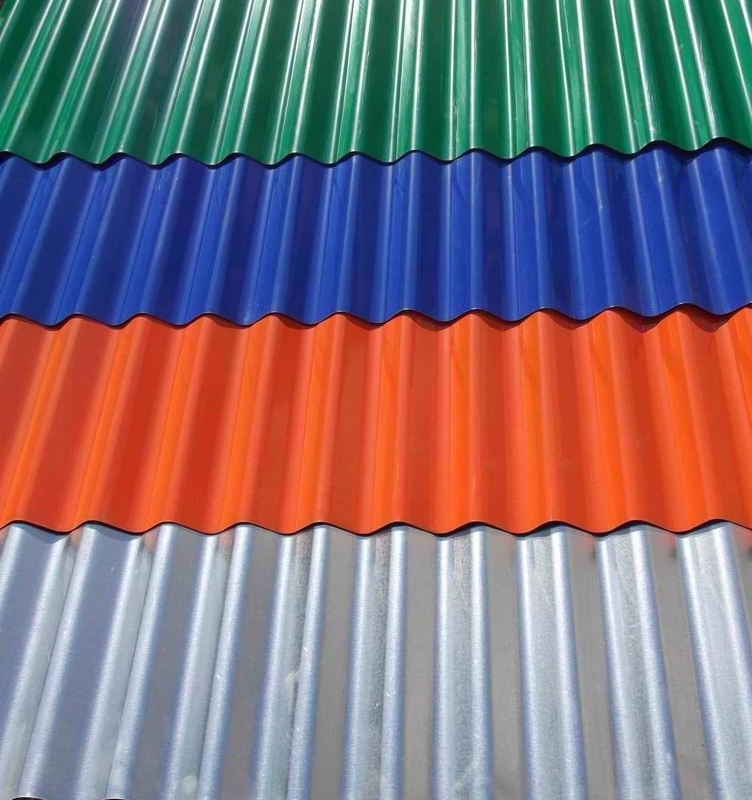 Cold Rolled Prepainted Galvanized Galvalume Color Coated Corrugated Galvanized Steel Roofing Sheet